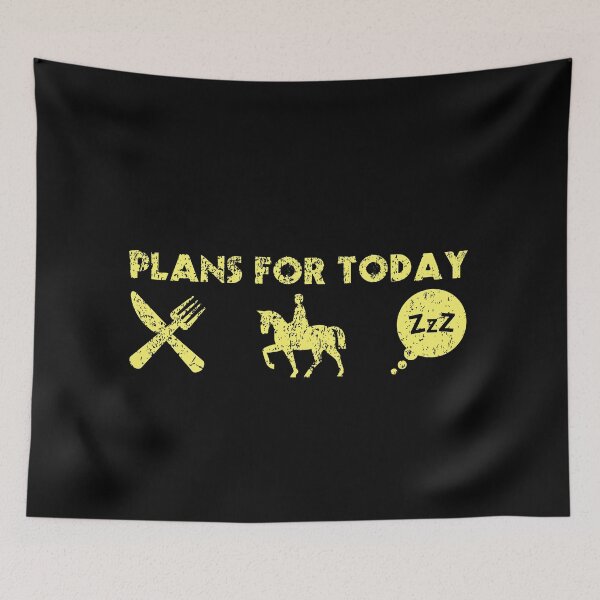 Item preview, Planes para hoy comer dormir a caballo designed and sold by FurioInc.