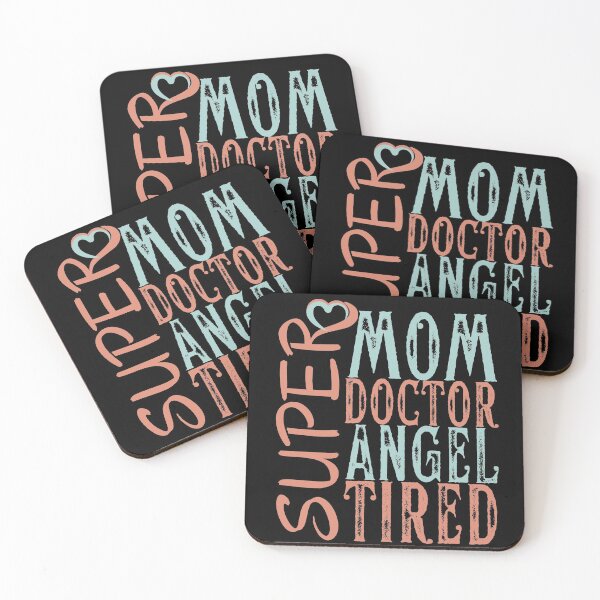 Item preview, Super Mom Super Doctor Super Angel Super Tired designed and sold by Desigffee.