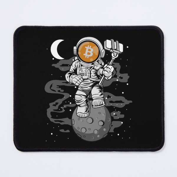 Item preview, Astronaut Selfie Bitcoin BTC Coin To The Moon Crypto Token Cryptocurrency Blockchain Wallet designed and sold by AriellaGross.