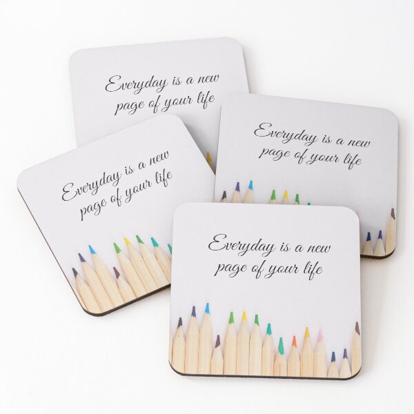 Item preview, Everyday is a new page of your life - Inspirational Sayings designed and sold by DigitalArtTrend.