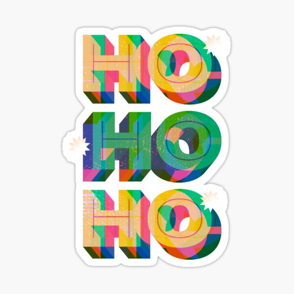 HO HO HO Sticker