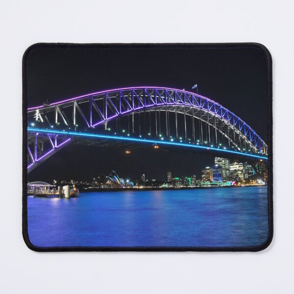Item preview, Vivid lights on Sydney Harbour bridge designed and sold by mappy1.