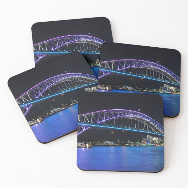 Item preview, Vivid lights on Sydney Harbour bridge designed and sold by mappy1.