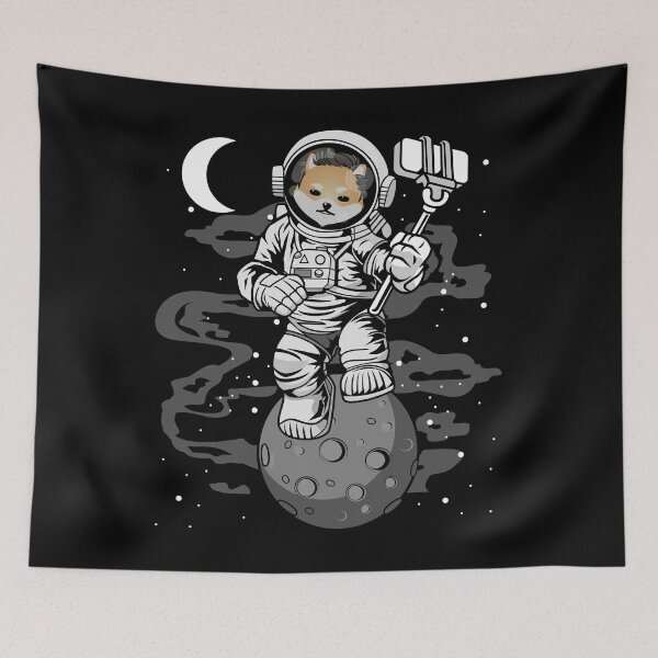 Item preview, Astronaut Selfie Dogelon Mars ELON Coin To The Moon Crypto Token Cryptocurrency Blockchain Wallet designed and sold by AriellaGross.