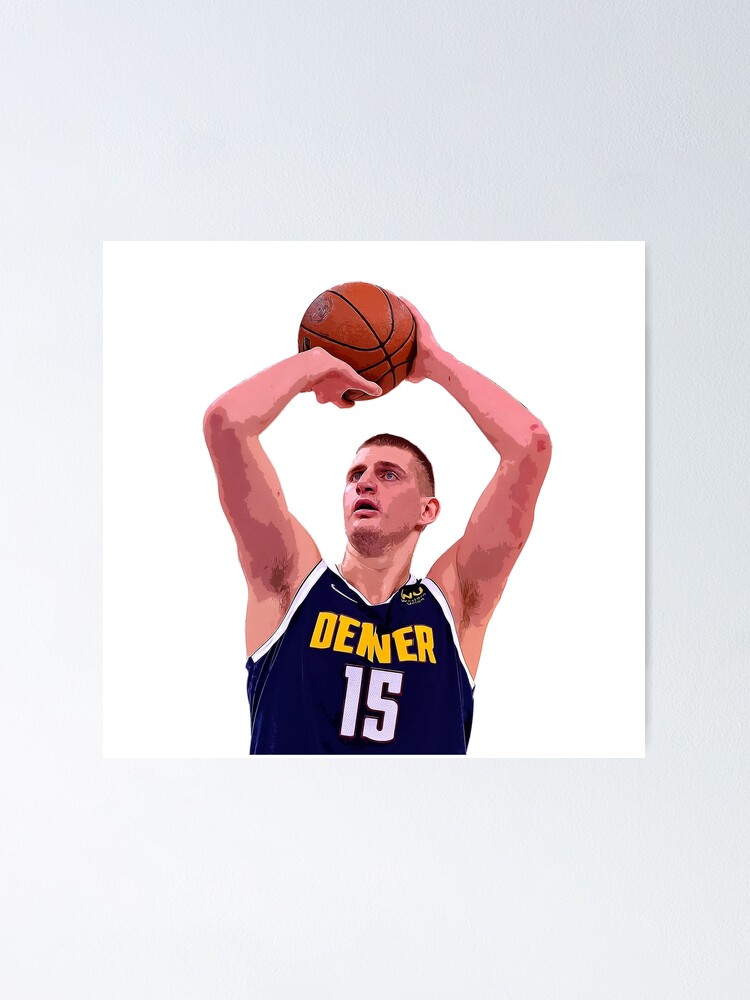 "Jokic Three Point Shot" Poster by Basketballhoop Redbubble