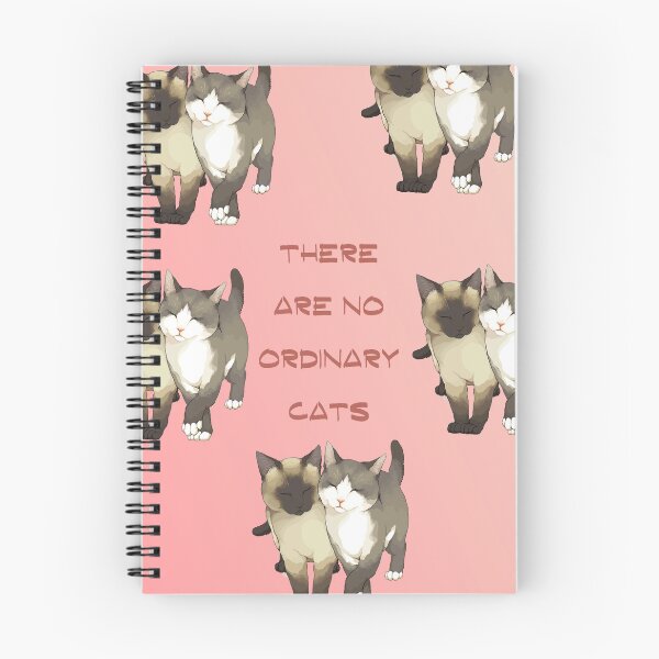 Item preview, There Are No Ordinary Cats: Cute Cat Pairs Pastel Pink Cat Lovers Writing designed and sold by Merchking1.