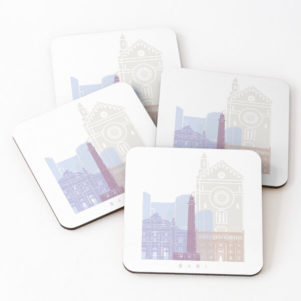 Item preview, BARI SKYLINE POSTER PASTEL designed and sold by paulrommer.