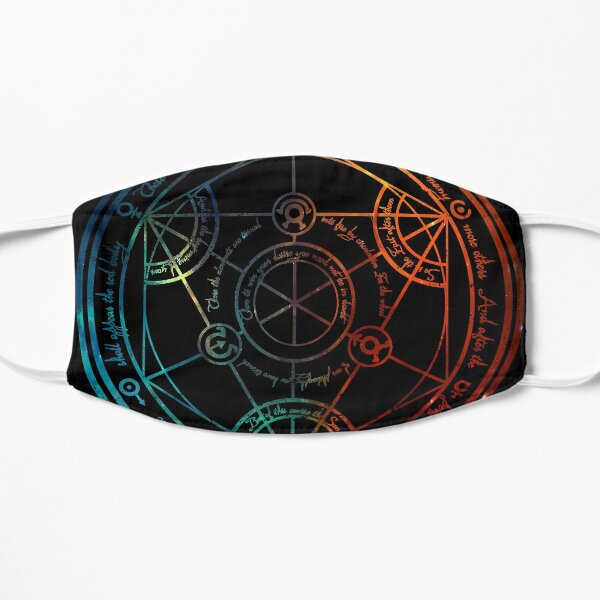 Space Nebula Human Transmutation Circle Flat Mask