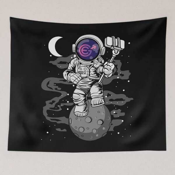 Item preview, Astronaut Selfie Evergrow EGC Coin To The Moon Crypto Token Cryptocurrency Blockchain Wallet designed and sold by AriellaGross.