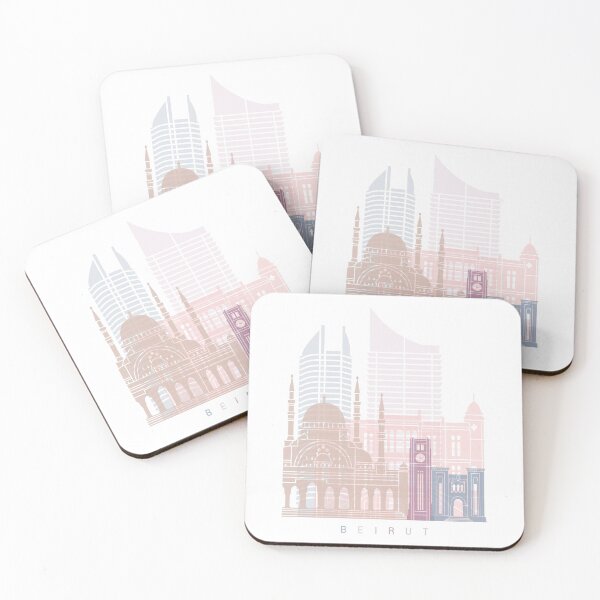Item preview, BEIRUT SKYLINE POSTER PASTEL designed and sold by paulrommer.
