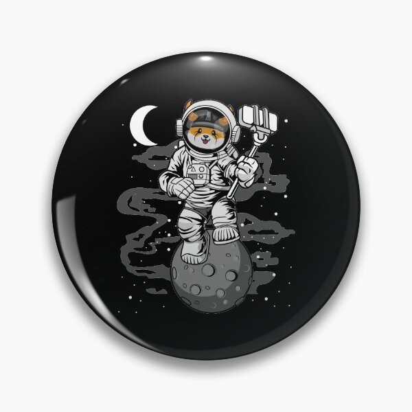Item preview, Astronaut Selfie Floki Inu Coin To The Moon Crypto Token Floki Army Cryptocurrency Blockchain Wallet designed and sold by AriellaGross.