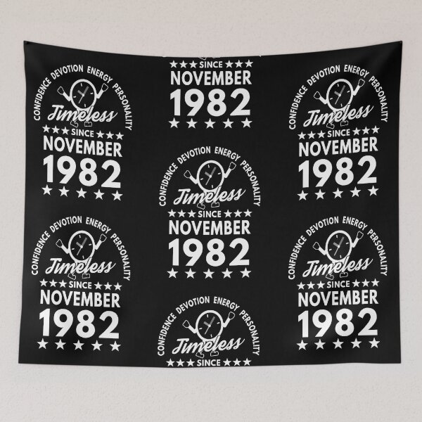 Item preview, November Birthday Timeless Person - 1982 - White Text designed and sold by MoonsmileProd.