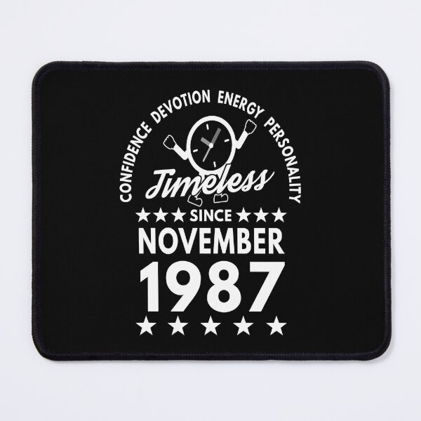 Item preview, November Birthday Timeless Person - 1987 - White Text designed and sold by MoonsmileProd.