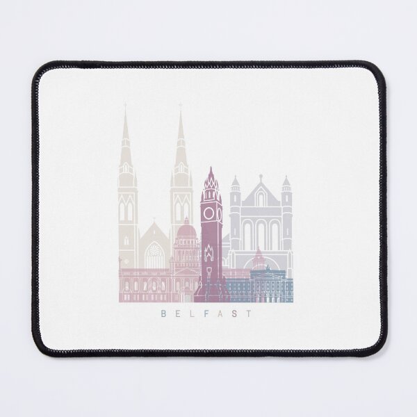Item preview, BELFAST SKYLINE POSTER PASTEL designed and sold by paulrommer.