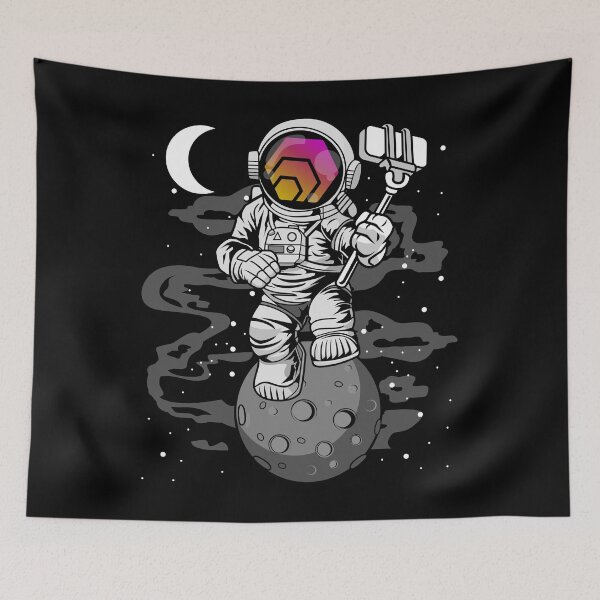 Item preview, Astronaut Selfie HEX Coin To The Moon HEX Crypto Token Cryptocurrency Blockchain Wallet designed and sold by AriellaGross.