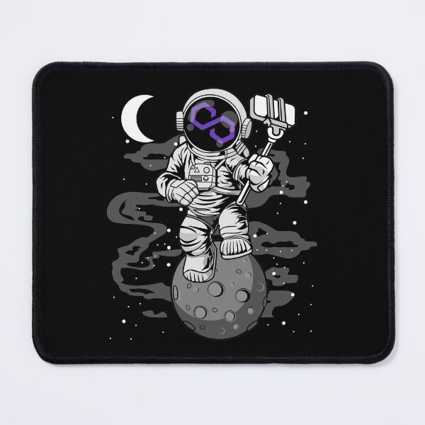 Item preview, Astronaut Selfie Polygon Matic Coin To The Moon Crypto Token Cryptocurrency Blockchain Wallet designed and sold by AriellaGross.