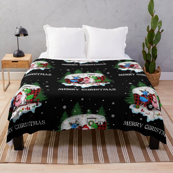 Item preview, Cute Flamingo Christmas Camping Hippie Santa Flamingoes Merry Xmas designed and sold by tuanitus.