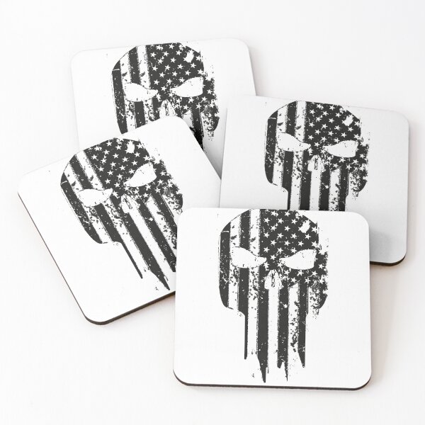 Item preview, USA Military American Flag Black Skull Patriotic Men's designed and sold by SME-Store.