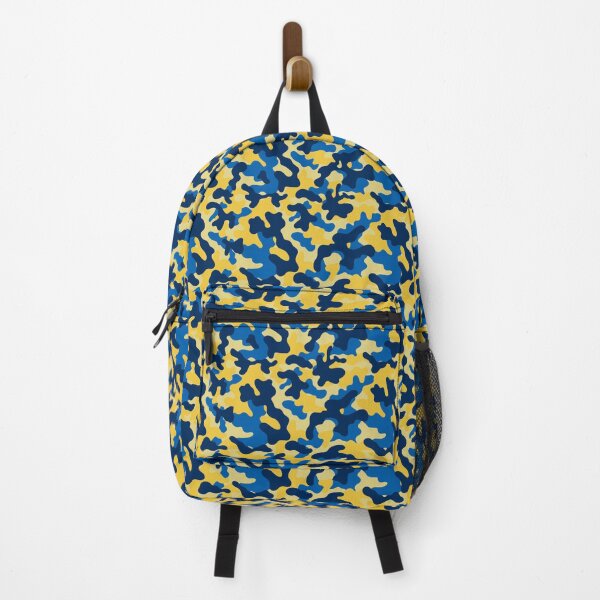 Item preview, Camouflage Pattern - Blue & Yellow designed and sold by SoulArtLove.