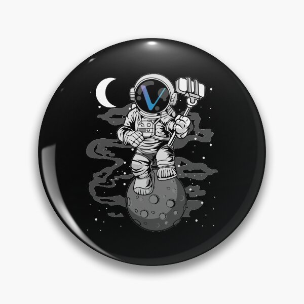 Item preview, Astronaut Selfie Vechain VET Coin To The Moon Crypto Token Cryptocurrency Blockchain Wallet designed and sold by AriellaGross.