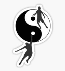 Pegatina Baloncesto Yin y Yang