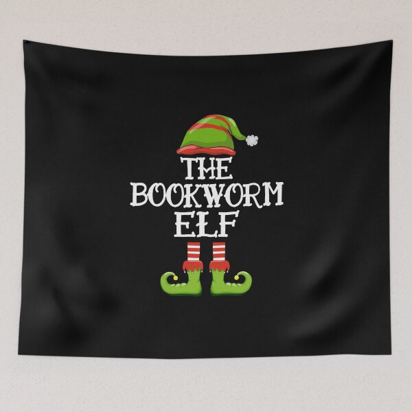 Item preview, The Bookworm Elf Book Reading Lover Santa's Helper Funny Christmas Pajama Party designed and sold by alenaz.