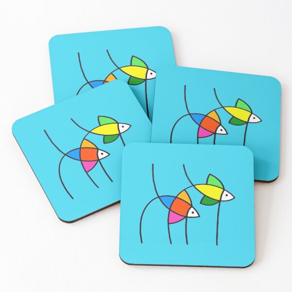 Item preview, Two Swimming Fish - Colors designed and sold by Istvan Ocztos.
