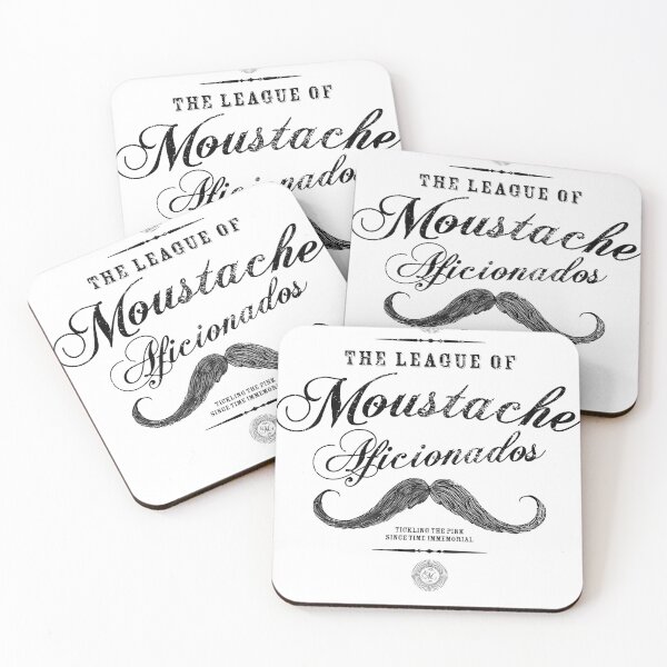Item preview, Moustache Aficionados League designed and sold by gazbar.