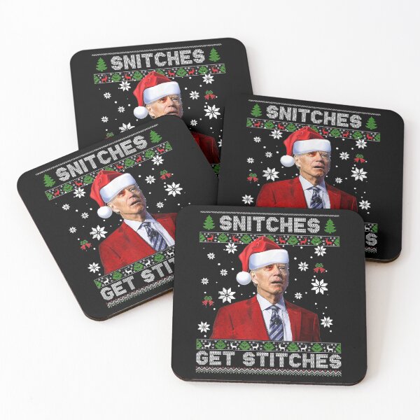 Item preview, Funny Joe Biden Snitches Get Stitches Ugly Pattern designed and sold by Mark0234.