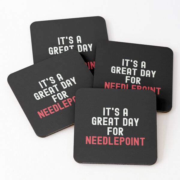 Item preview, It's a Great Day for Needlepoint designed and sold by kindxinn.
