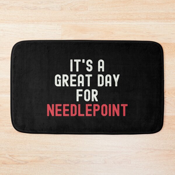 Item preview, It's a Great Day for Needlepoint designed and sold by kindxinn.