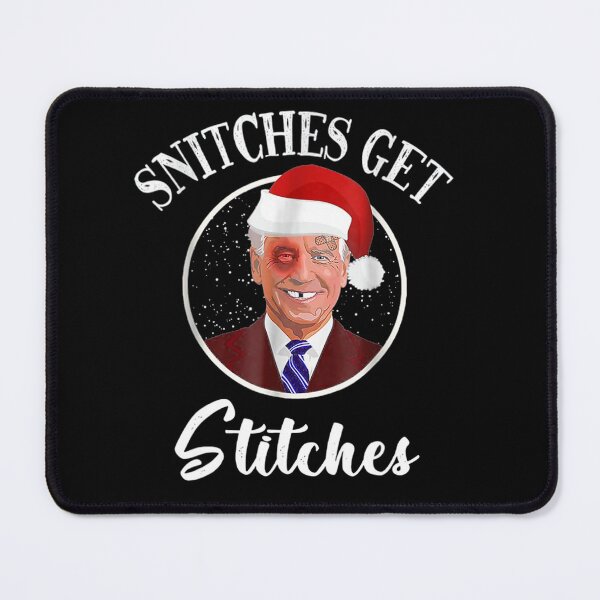Item preview, Santa Joe Biden Snitches Get Stitches Christmas Ugly designed and sold by Mark0234.