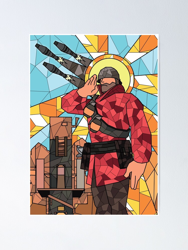 Team Fortress 2 Holy Soldier Poster For Sale By Troncanh2 Redbubble 0306