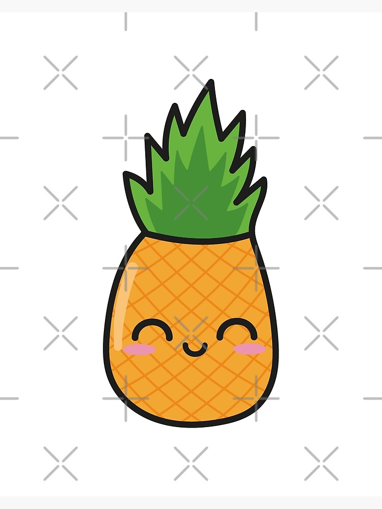Pineapple Drawing. Hand Drawn Color Frui Graphic by vectortatu · Creative  Fabrica