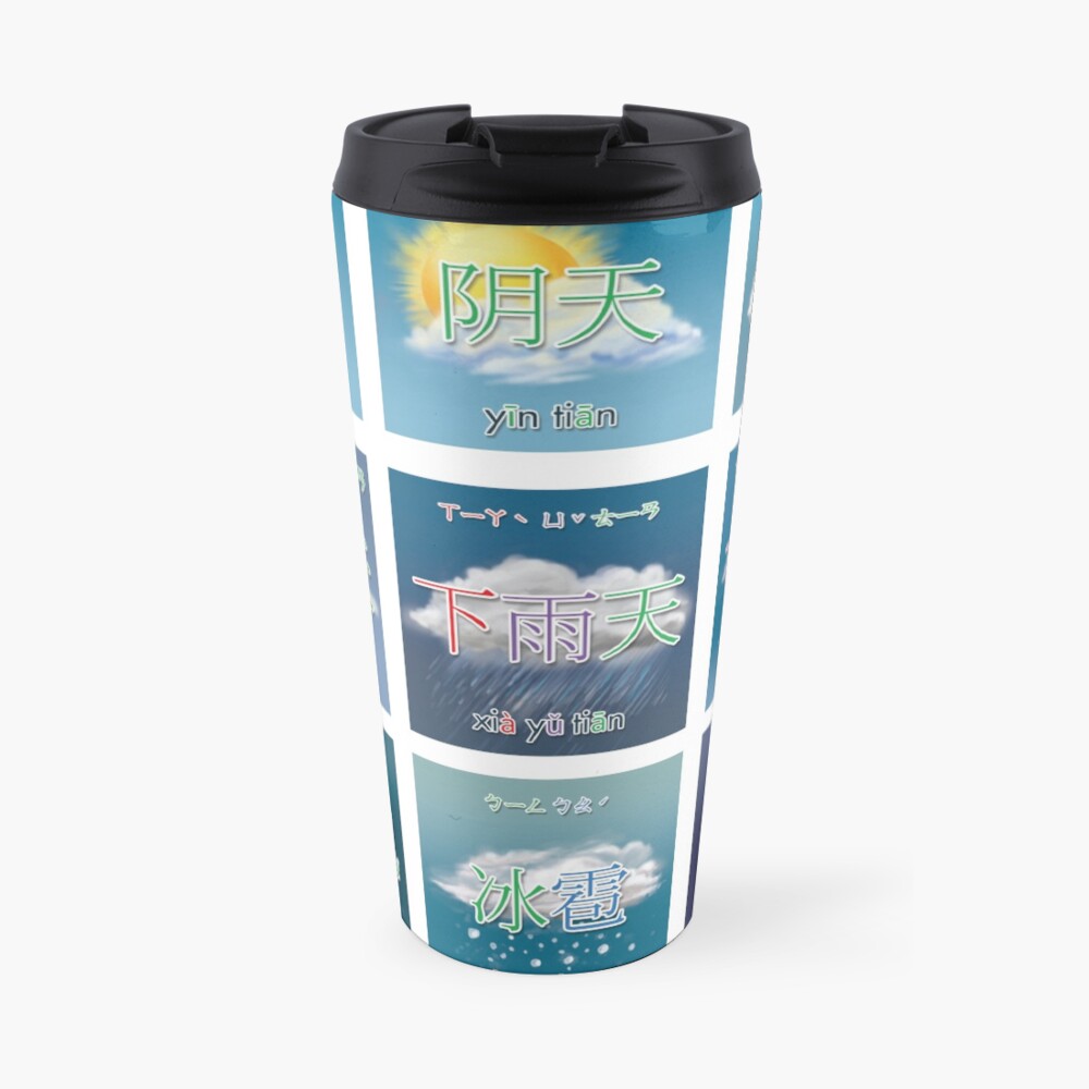 Chinese Weather Sticker Pack (Natural) Travel Mug