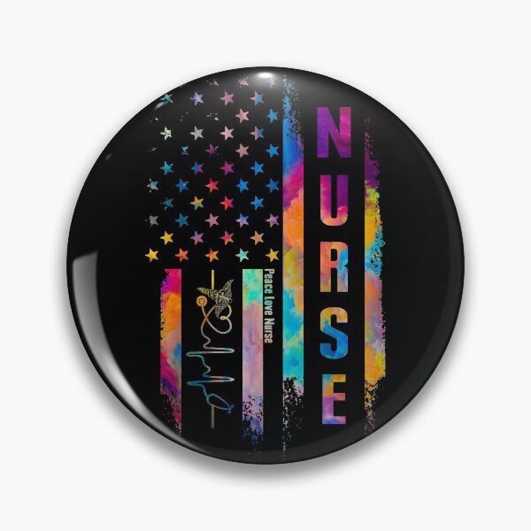 Item preview, Best Nurses Scrub Life American Flag Nursing Nursery Peace Love Nurse designed and sold by tuanitus.