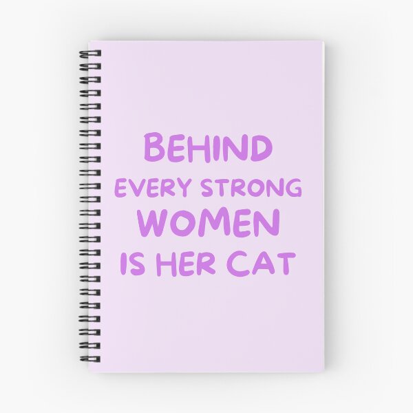 Item preview, Behind Every Strong Woman Is Her Cat In Purple For Empower Cat Lover Womens - Behind Every Strong Woman Is Her Cat designed and sold by lodarohit.