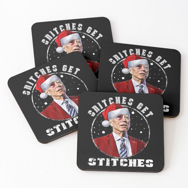 Item preview, Funny Santa Joe Biden Snitches Get Stitches The Elf Xmas designed and sold by Mark0234.