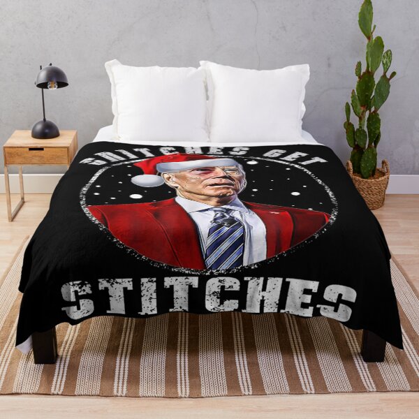 Item preview, Funny Santa Joe Biden Snitches Get Stitches The Elf Xmas designed and sold by Mark0234.