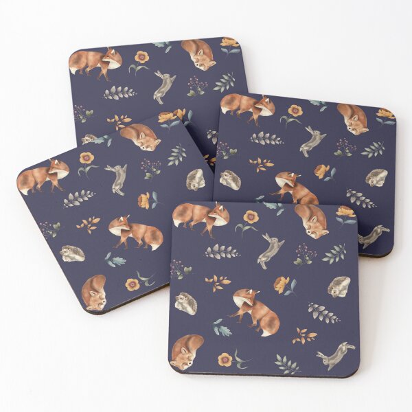 Item preview, Watercolor Woodland Animals designed and sold by kaffeinestudies.