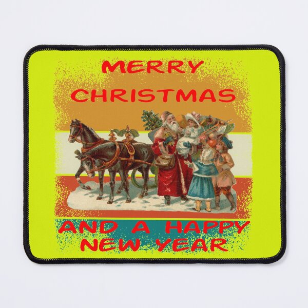 Item preview, Merry Christmas And A Happy New Year, Retro Vintage designed and sold by MottoDigging.