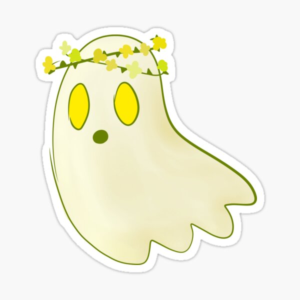 Artikel-Vorschau von Ghostie mit Blumenkrone, designt und verkauft von ForTheFrogWar.