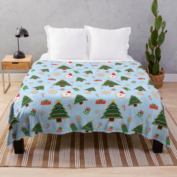 Item preview, Kawaii Christmas Tree and Santa Cookies Pattern designed and sold by mixMixtli.