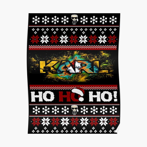 Weihnachtsgalaxie Karl Poster