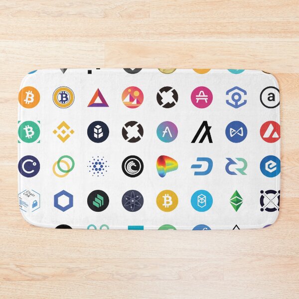 Item preview, Crypto Coins Pattern designed and sold by patternarium.