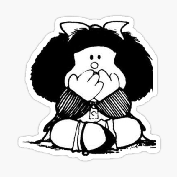 Item preview, Mafalda Quino designed and sold by GoldenTicketer.