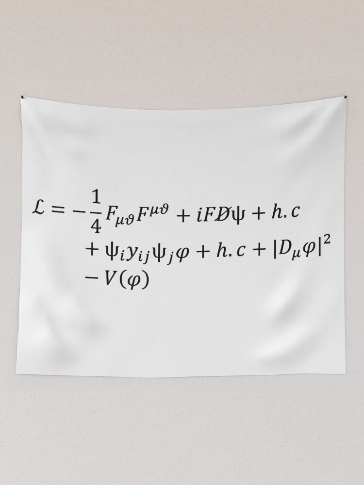 standard model lagrangian, lagrangian of the universe