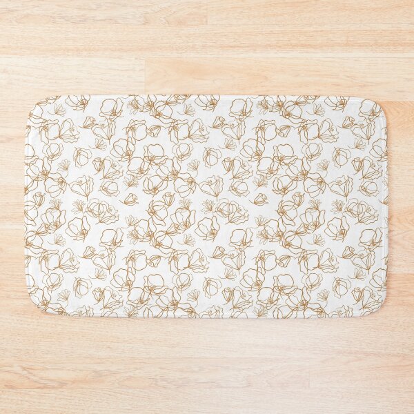 Item preview, Abstract flowers - rust designed and sold by MoshitoDesigns.