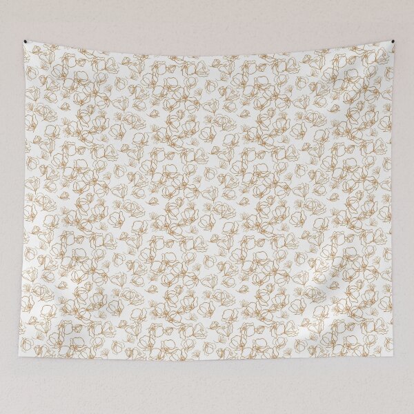 Item preview, Abstract flowers - rust designed and sold by MoshitoDesigns.