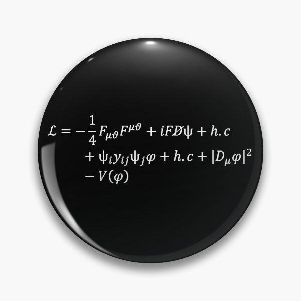 Item preview, standard model of particle physics lagrangian, lagrangian of the universe dark version designed and sold by NoetherSym.